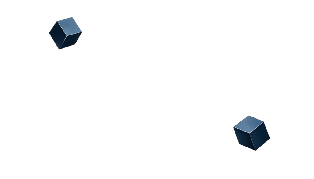 small blue cubes